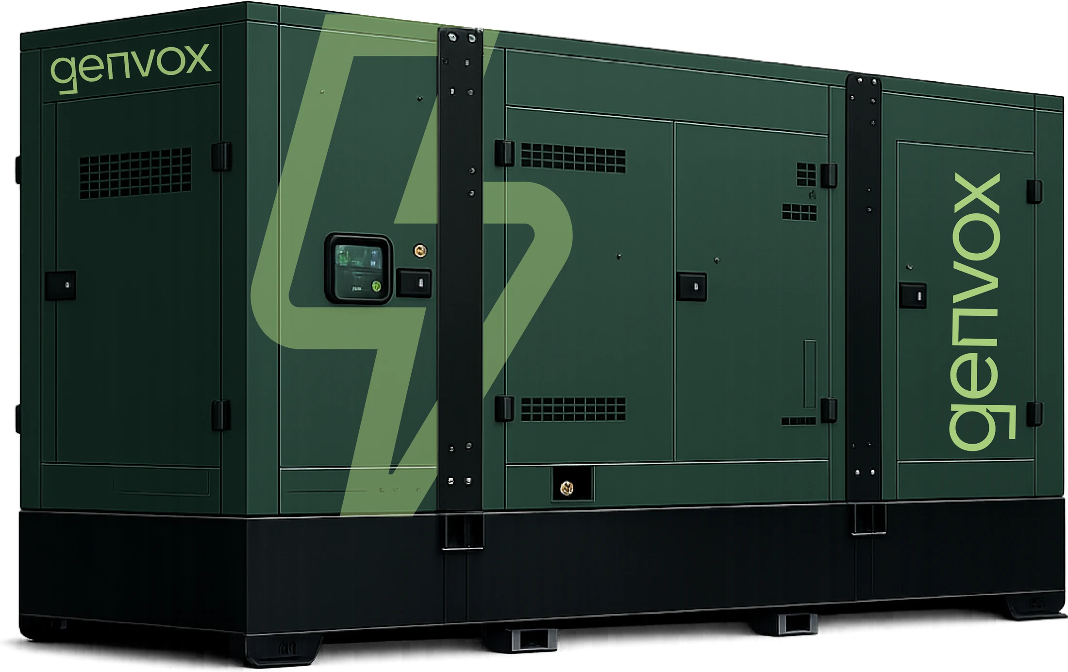 Gerador GVOX 660 em fundo institucional verde